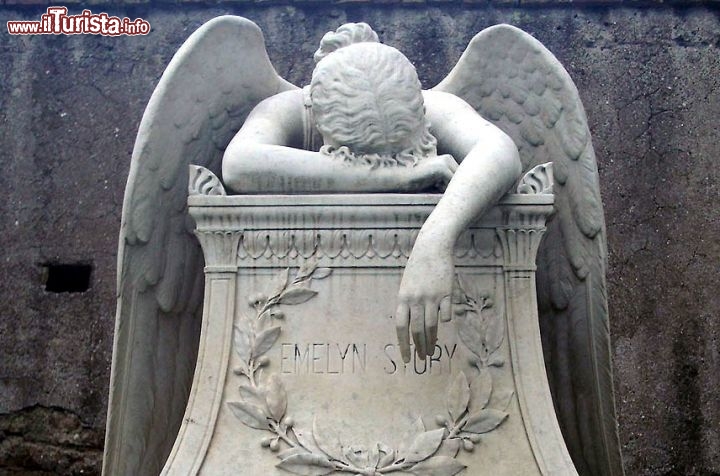Immagine Emelyn Story, la tomba dell'Angelo del Dolore si trova al cimitero acattolico di Roma  - © LuciusCommons - Opera propria Wikimedia Commons