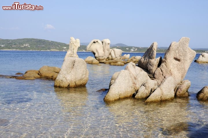 Immagine I graniti scolpiti dal mare e dal vento lungo le spiagge di porto Vecchio Corsica. La spiaggia sembra quasi diventare un museo all'aperto - © Souchon Yves / Shutterstock.com