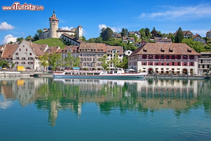 Immagine Il fiume Reno e il centro di Sciaffusa, in Svizzera - © Natali Glado / Shutterstock.com