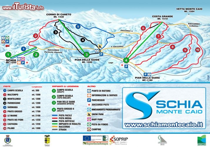 Immagine Mappa piste sci impianti Schia