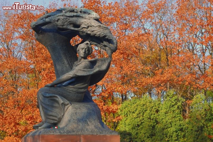 Immagine Il Monumento a Chopin che si trova nel grande Parco Lazienki a Varsavia (Polonia) - © daro / Shutterstock.com
