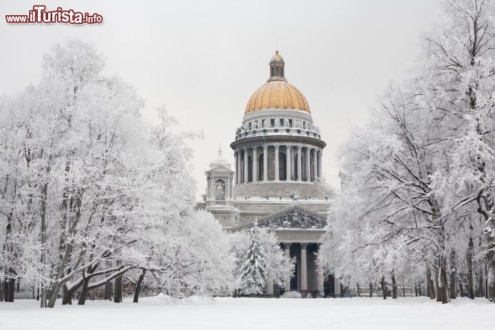 Immagine L'inverno a San Pietroburgo può essere piuttosto rigido, come in tutta la Russia, ma la neve rende la città, i suoi monumenti e i suoi parchi ancora più magici  - © Evgeny Kopalkin / Shutterstock.com