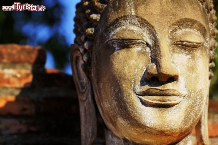 Immagine Un volto sereno di Budda a Autthaya in Thailandia - © ATIKARN MATAKANGANA / Shutterstock.com