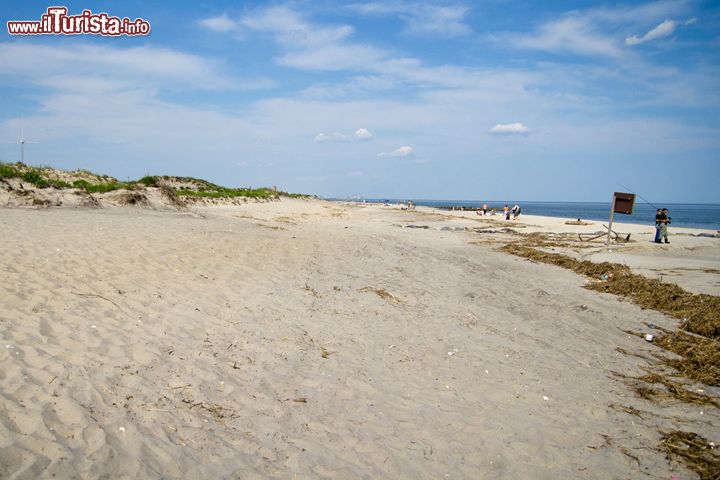 Immagine Fort Tilden beach a New York, Stati Uniti. Dal 2014 Fort Tilden è diventata una zona naturale di spiaggia, dune e foresta marittima. La maggior parte delle installazioni militari sono state abbandonate