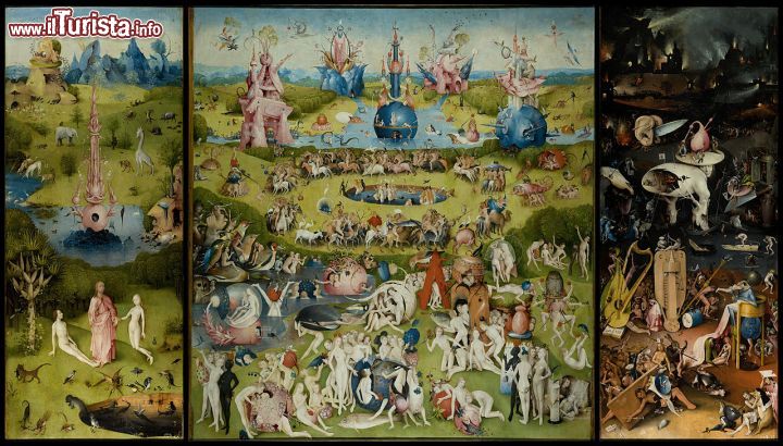 Immagine "Il giardino delle delizie" è una delle opere del famoso pittore Hieronymus Bosch, noto anche come Jeroen o Jheonimus.