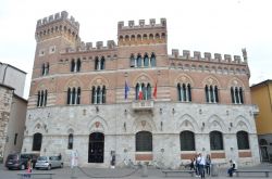 Il Palazzo Aldobrandeschi a Grosseto, nella maremma del sud della Toscana