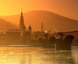 Heidelberg e il fiume Neckar al tramonto - © German National Tourist Board