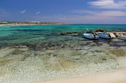 Il mare cristallino di Ayia Napa con barche dei pescatori di Cipro - © Pawel Kazmierczak / Shutterstock.com