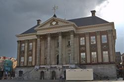 L'imponente municipio di Groningen, Olanda