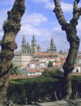Santiago de Compostela: veduta del centro storico ...