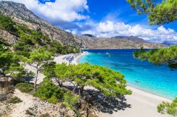 Apella, Karpathos, una delle spiagge più belle dell'isola greca