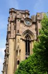 Architettura della chiesa di Nostra Signora dell'Assunzione a Rouffach, Alsazia, Francia - © 140569285 / Shutterstock.com