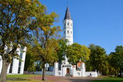 Cattedrale e campanile di Siauliai, Lituania: dedicato ai santi Pietro e Paolo, questo edificio religioso è uno dei più visitati di tutto il paese dai fedeli - © meunierd ...