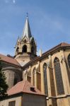 Guglia della chiesa di Nostra Signora dell'Assunzione a Rouffach, Alsazia (Francia) - © 140569054 / Shutterstock.com