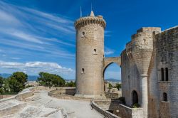 Il bastione principale edel Castello Bellver a Palma di Maiorca