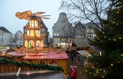Il mercatino di Natale a Flensburg, nello stato di Schleswig-Holstein, nel nord della Germania - © Kim Christensen / Shutterstock.com