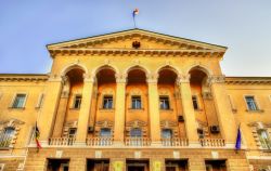 Il Palazzo sede del Ministero degli Interni a Chisinau, Moldavia.



