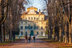 Il Parco Ducale di  Parma, Emilia-Romagna. Sorge nel quartiere Oltretorrente e si estende per 208.700 metri quadrati. Sullo sfondo, il Palazzo del Giardino edificato in stile rinascimentale.
  ...