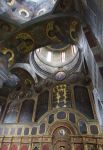 L'interno del Monastero delle Grotte a Kiev, Ucraina. Questa frequentata attrazione turistica di Kiev è al tempo stesso un importante luogo di fede. Il complesso del monastero è ...