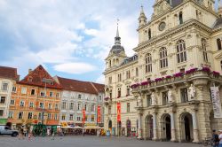 La città vecchia di Graz (Austria). Il ...
