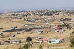 Le case rurali del Zululand a Pietermaritzburg in Sudafrica