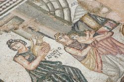 Nelle ville patrizie di Paphos, nella parte occidentale di Cipro, si sono conservati i pavimenti a mosaico, che fanno parte del cosiddetto Itinerario Culturale di Afrodite. Quelli della Casa ...