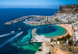 Puerto de Mogan: la città e la spiaggia dell'Isola di Gran Canaria.
