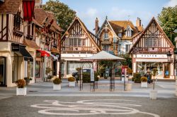 Street view con case a graticcio nella cittadina di Deauville, Normandia (Francia) - © RossHelen / Shutterstock.com
