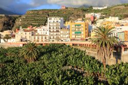 La cittadina di Tazacorte si trova sul versante ovest dell'isola di La Palma, Canarie, Spagna.