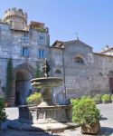 Una fontana del borgo di Bagnaia, cittadina di 4.000 abitanti in provincia di Viterbo.