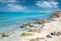 Una magnifica spiaggia a nord di Gallipoli in Salento, costa ionica della Puglia