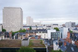 Una veduta di Rennes, Francia, con i suoi edifici moderni. Samo in Bretagna, di cui è capoluogo. 
