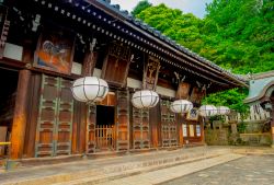 Uno scorcio del tempio Todaiji nella città di Nara, Giappone: è uno dei monumenti più importanti di Nara e include capolavori architettonici considerati tesori nazionali ...