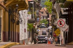 Uno scorcio panoramico di Casco Viejo, lo storico centro della capitale di Panama, America Centrale - © Rob Crandall / Shutterstock.com