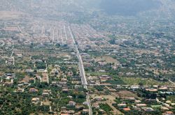 Veduta aerea di Cisini non lontana da Palermo in Sicilia