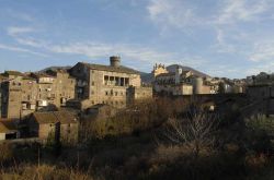 Veduta panoramica del borgo di Bagnaia (Viterbo, Lazio).