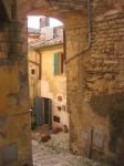 Vicoli nel centro storico di Amelia, cittadina in provincia di Terni, Umbria.