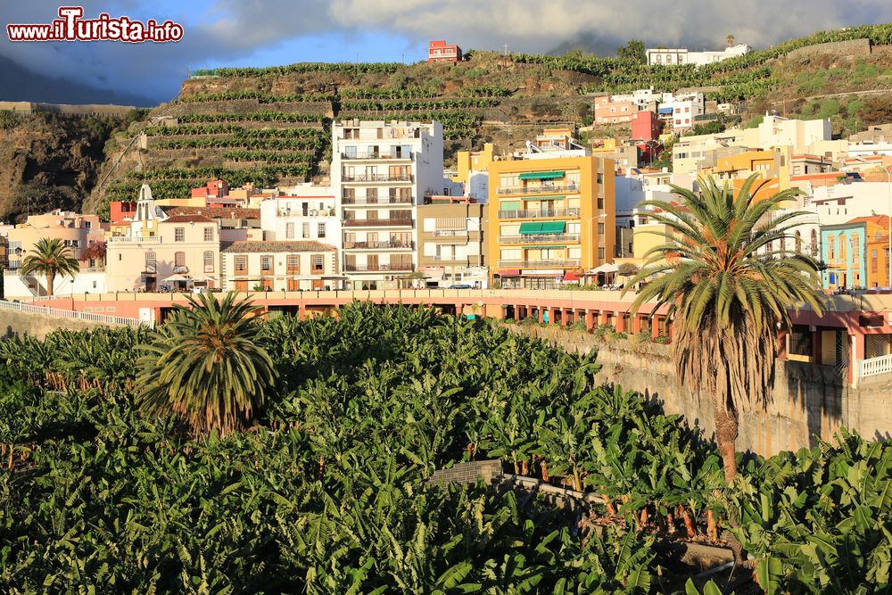 Immagine La cittadina di Tazacorte si trova sul versante ovest dell'isola di La Palma, Canarie, Spagna.