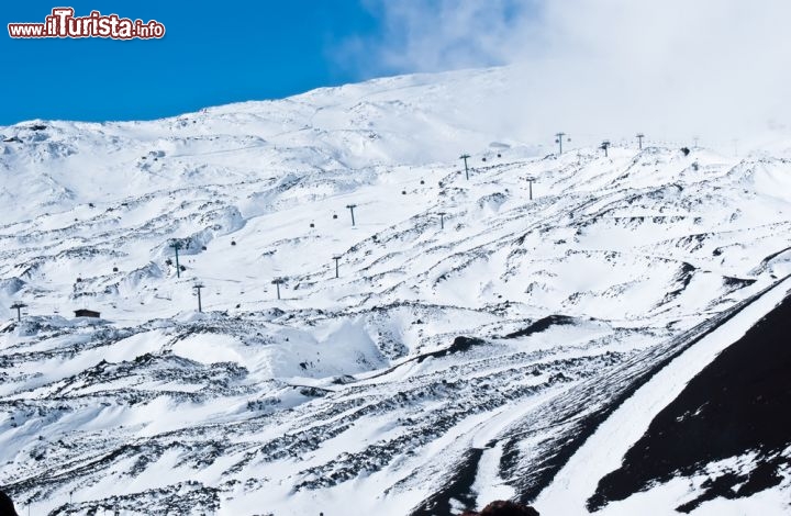 Immagine Sciare sul vulcano Etna, le piste più importanti di tutta la Sicilia - © Gandolfo Cannatella / Shutterstock.com