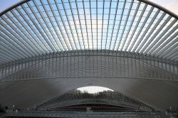 La Stazione di Guillemins a Liegi in Belgio. Questa stazione è stata progettata dall'architetto spagnolo Santiago Calatrava. Liège è servita anche dai treni TGV - © ...