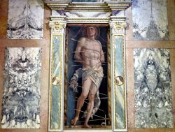 il famoso San Sebastiano di Andrea Mantegna, esposto alla Galleria Franchetti di Venezia
