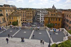 Fotografia dall'alto di Piazza di Spagna ...