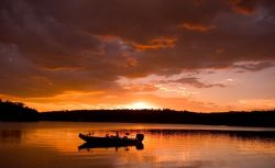 Pesca al tramonto in Sud Dakota