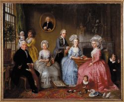 Un ritratto della storica famiglia dei Van Loon come si può ammirare all'interno della casa-museo