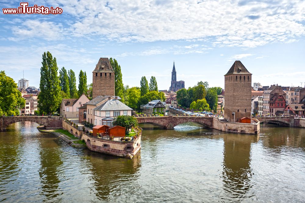 Immagine I Ponts Couverts di Strasburgo fotografati dal Barrage Vauban