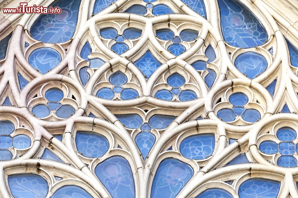 Immagine Particolare del rosone della Cattedrale di Barcellona, barrio gotico