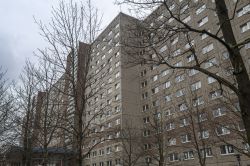 Un edificio governativo della sicurezza statale utilizzato dalla Stasi al tempo della DDR (Germania Est) a Berlino.

