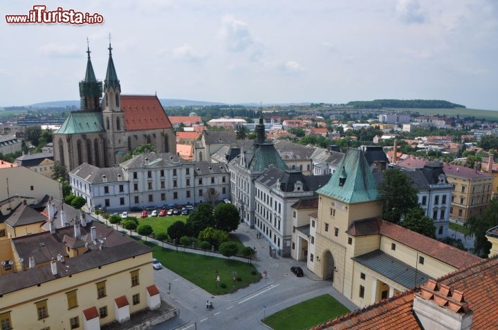 Vista di Kroměř dalla torre