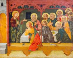 Dipinto della risurrezione di Cristo con gli apostoli al cenacolo: si trova al castello Visconteo di Pavia (Lombardia) - © Adam Jan Figel / Shutterstock.com