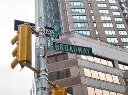 La celebre Broadway, la via dei teatri